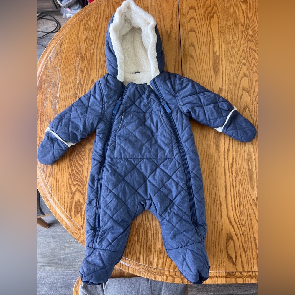 Urban Republic Hooded Pram Snowsuit Baby Boy 9M